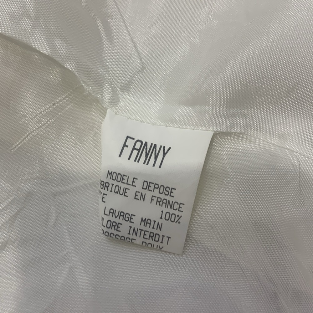 VTG Orna FarhoRARE Made in 🇫🇷 100% Silk Off White 2 Pieces High Rise Pants Set - Picture 13 of 17